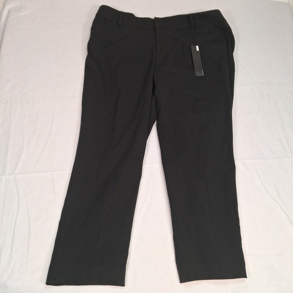 Nine‎ West Jeans Dress Pants Women 20W Black Plus Size Stretch Trousers New